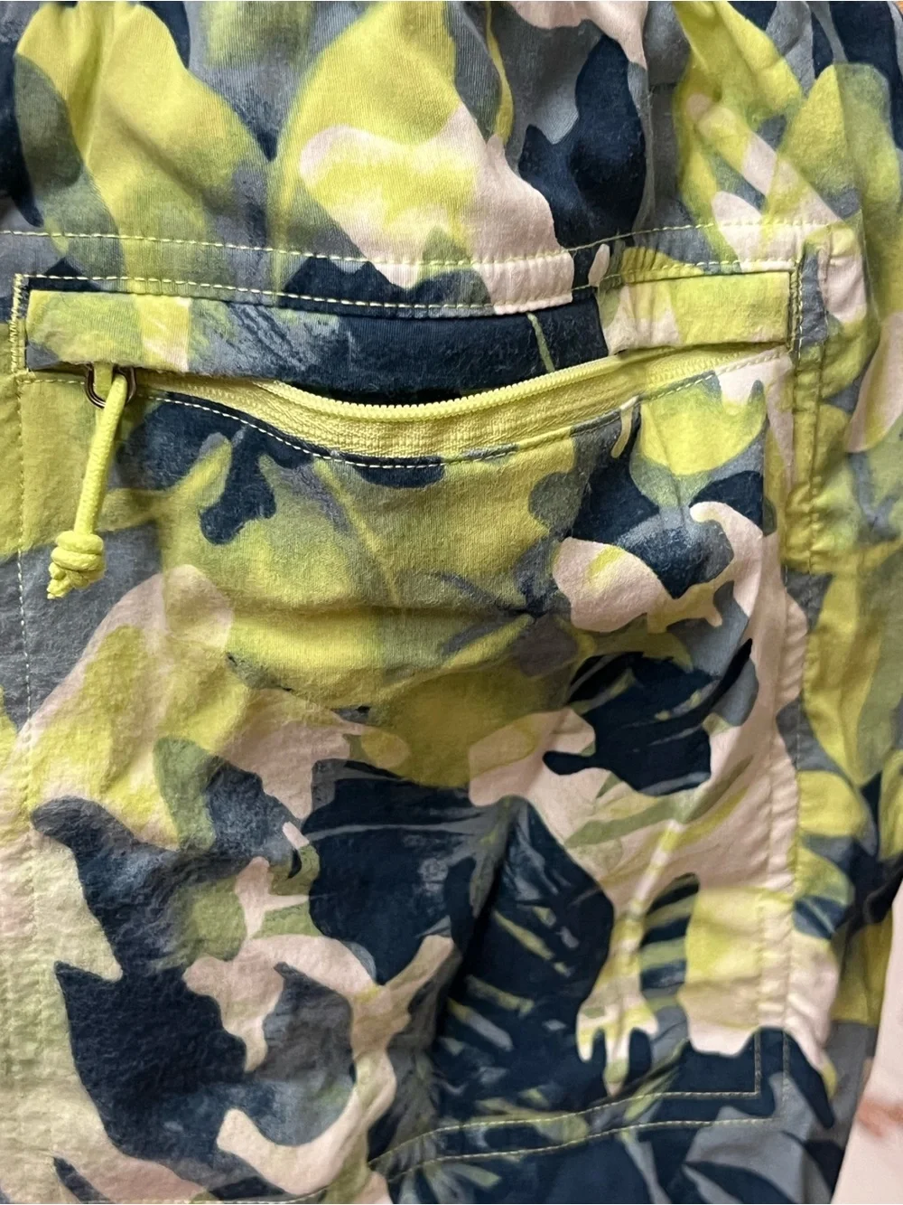The North Face Tropical Camo Swim Shorts Navy & Sharp Green